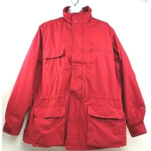 Eddie Bauer Outdoors Red Wool Lined Coat Jacket